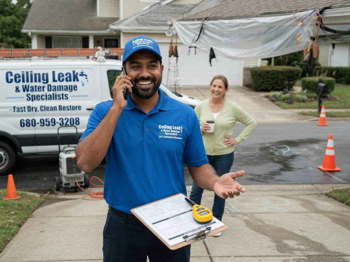 Ceiling Leak Cleanup Hoskins, NE FAQs